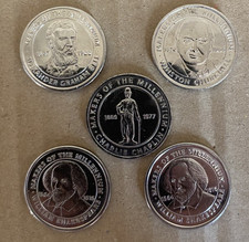 Lote de trabajo de 5 medallas Sainsbury’s Makers of the Millennium