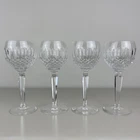 Set Of 4 Vintage Waterford Crystal Colleen Wine Hock Glasses 7 3/8"