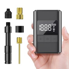 160PSI Electric Mini Bike Tire Pump with Digital Display Fast Bicycle Pump