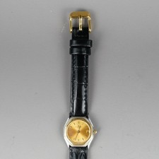 BAUME&MERCIER Riviera Date Women's Watch 22mm Gold New Battery New Leather Band 14