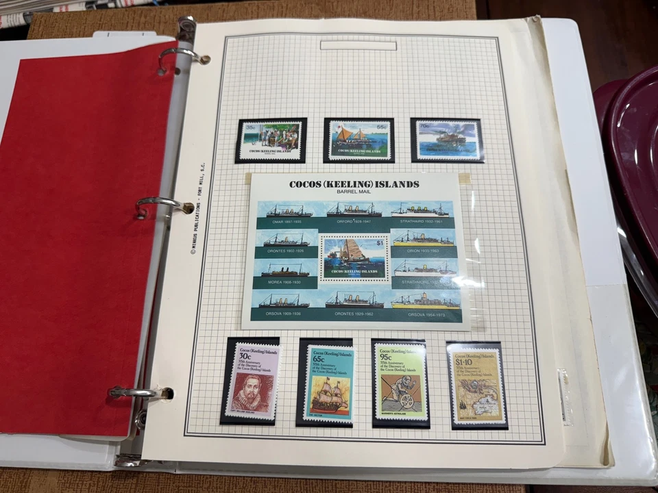 COCOS KEELING ISLAND KIRIBATI TUVALU STAMP COLLECTION ALL PICTURED - Image 2 of 4