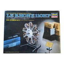 Hasegawa 1/8 French Air-Cooled Rotary Engine Le Rhone 110HP Model Kit 