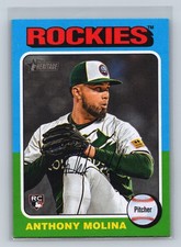Anthony Molina Rookie 2024 Topps Heritage Colorado Rockies #641