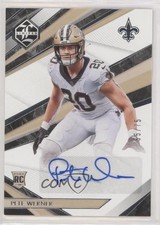 2021 Panini Limited Rookie Spotlight Silver 55/75 Pete Werner #204 Auto 9r9