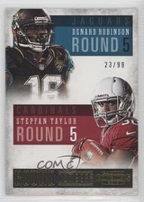 2013 Contenders Round Numbers Gold 23/99 Denard Robinson Stepfan Taylor #13 3n1