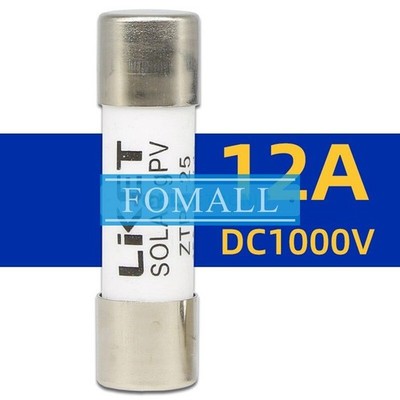 10PCS NEW FOR Liket ZTPV-25 Fuse Solar PV 10*38mm 12A DC1000V