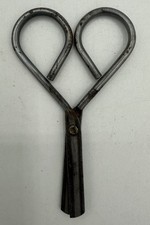 Vintage Child Juvenile Round Blunt End Dark Metal 3 Children Safety Scissors