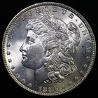 1886 Morgan Silver Dollar $1 BU Uncirculated #V22