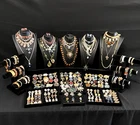 180 Pc Higher End Vintage Estate Costume Jewelry Lot Rhinestones & More Lot 836