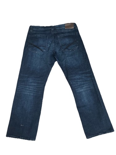 TK Axel Men's Slim Bootcut Stretch Jeans Medium Wash 36x30 Blue - Picture 3 of 7