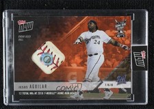 2018 Topps Now Home Run Derby Orange Relics 5/5 Jesus Aguilar #HRD-13B 0ai2