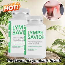 2X Lymph Savior Advanced Lymphatic Health Support Dietary Supplement 60 Capsules
