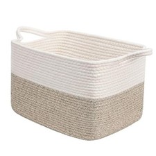 Woven Storage Baskets for Organizing, Baby 13"L x 10"W x 9"H Light Brown
