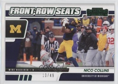 2021 Panini Contenders Draft Picks Green 10/49 Nico Collins #28 Rookie RC 0eo6