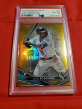 2022 Bowman's Best Julio Rodriguez #23 Gold Refractor /50 (RC)  PSA 10