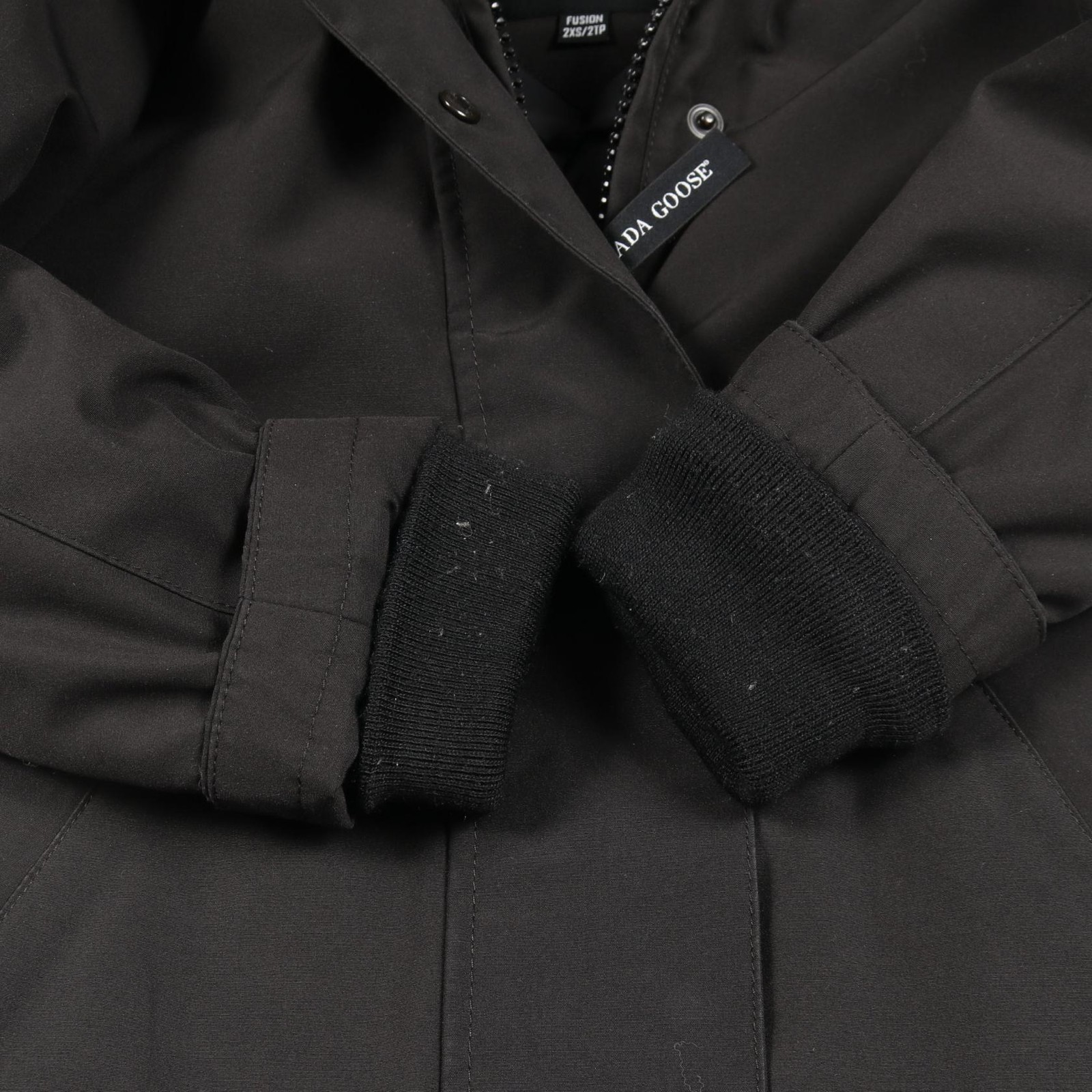 Canada Goose Victoria Hoodie Down Jacket Outerwear Polyester Black 3037LA thumbnail 9