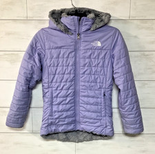 The North Face Girls Mossbud Swirl Parka Purple Size M 10 12