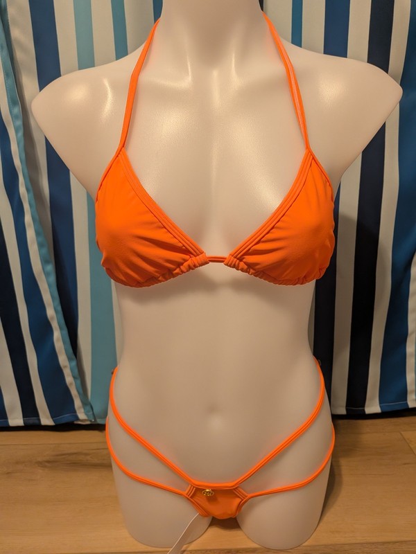 BerryDog Orange Bikini Large Top and Medium Bottom