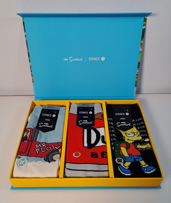 Stance The Simpsons Socken Box Set Herren Gr. L UK 9-13 Homer Bart Duff Mr Plow
