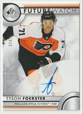 2023-24 SP AUTHENTIC FUTURE WATCH AUTOGRAPH TYSON FOERSTER ROOKIE 074/999