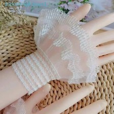 1Pair Sun Protection Arm Cover Sweater Decorative Cover Lace Cuffs Fake Sleeve D