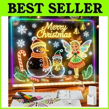 Kids LED Drawing Board Set - 6 Modes, 8 Colors