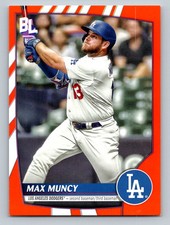 Max Muncy 2023 Topps Big League #49 Dodgers Electric Orange Baseball Card