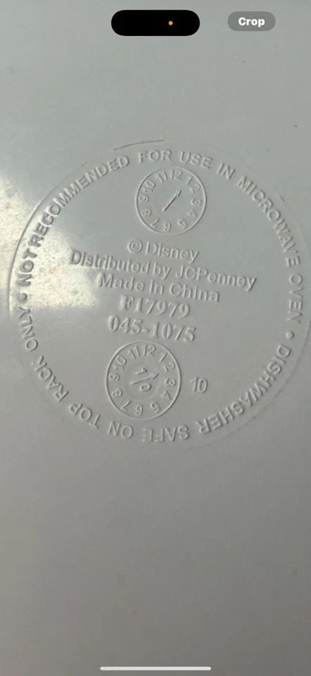 "Campanilla de los parques temáticos de Disney Store con plato cuadrado de hadas de plástico 9 1/2"" x 8 1/2"""  Foto 2 de 4