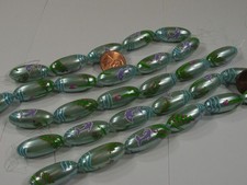 100 Pieces 12mm x 29mm India Handmade Glass Beads Wholesale Bulk Lot RVP-99  