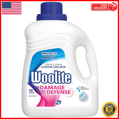 Woolite Damage Defense Liquid Laundry Detergent, Light Fresh Scent, 66 Loads, 10