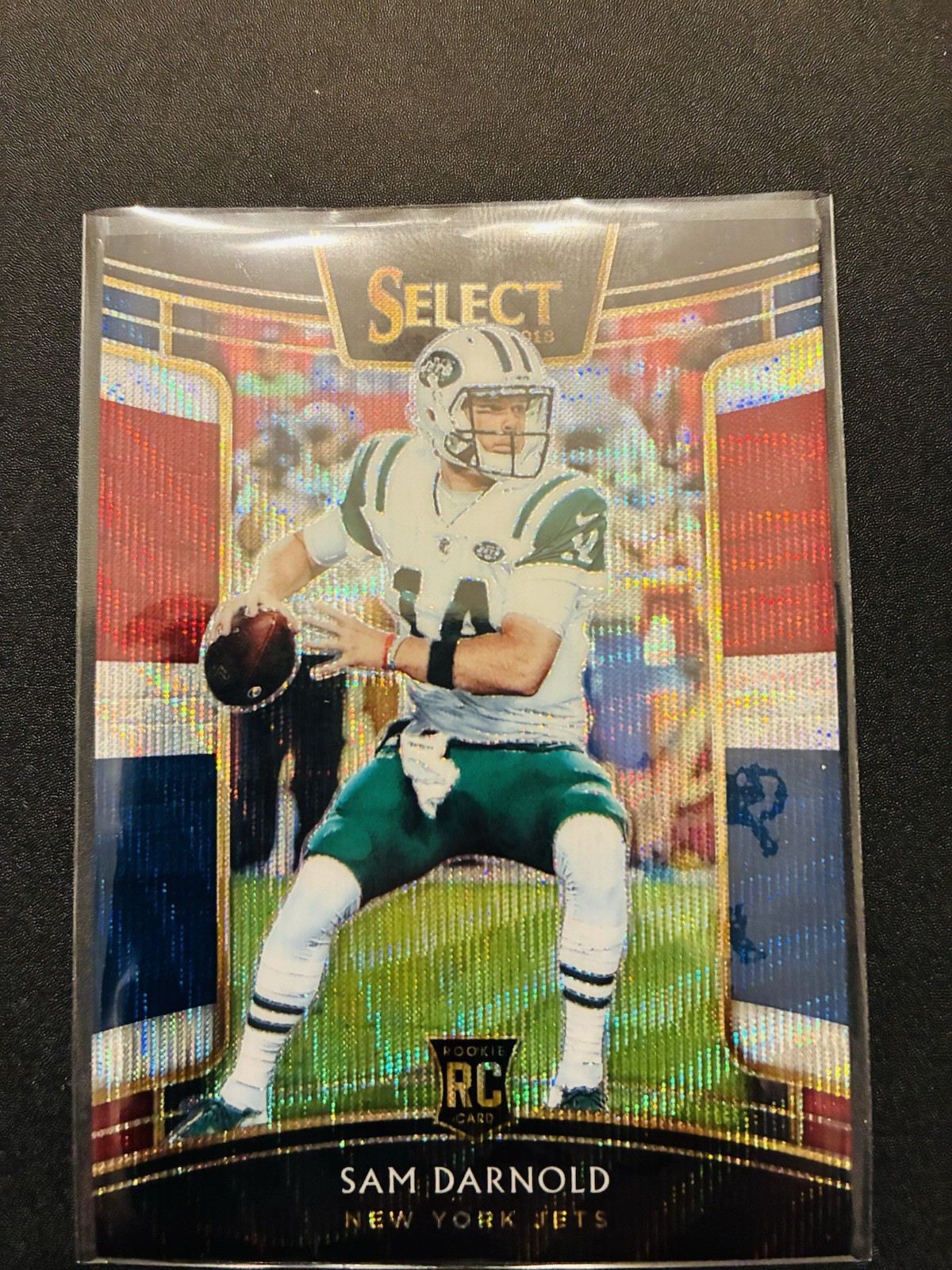 2018 Select - Concourse Sam Darnold #18 Tri-Color Prizm /199 (RC) Seahawks 