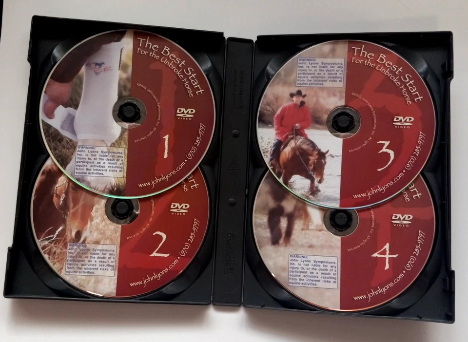 John Lyons The Best Start For The Unbroke Horse 4 DVD Set Riding Training - Image 3 of 3