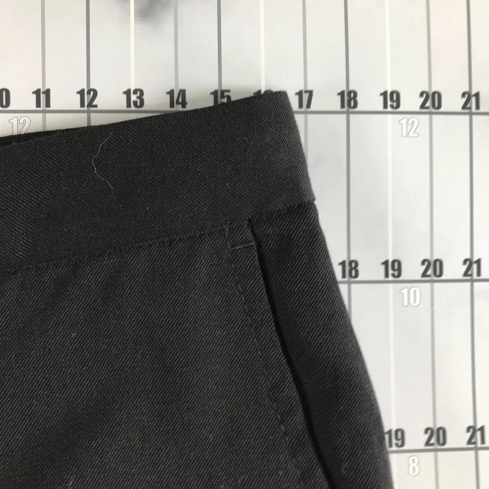 Pantalones Ivan Grundahl para mujer 40 33" cintura negros pierna recta tiro alto sueltos Foto 2 de 4