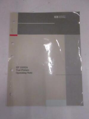 HP 16092A Test Fixture Operation Note, Used