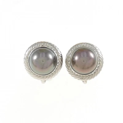 Authentic PT Black Pearl Earrings 11.1mm 260 006 750 9362