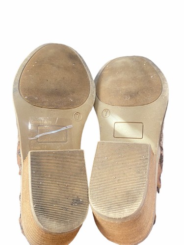 Very G Funkeln Gepardendruck Mohair Reißverschluss Stiefeletten mit Absatz 7M gebraucht - Bild 8 von 12