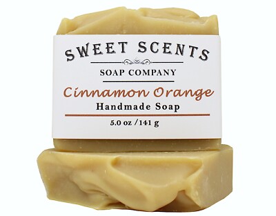 Cinnamon Orange Soap - Handmade, Natural, Cold Process, Essential Oil Soap
