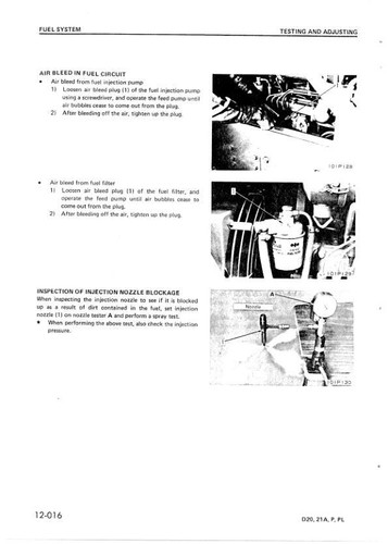 Komatsu D20A-5, D20P-5, D20PL-5, D21A-5, D21P-5,D21PL-5 Bulldozer Service Manual - Picture 9 of 24