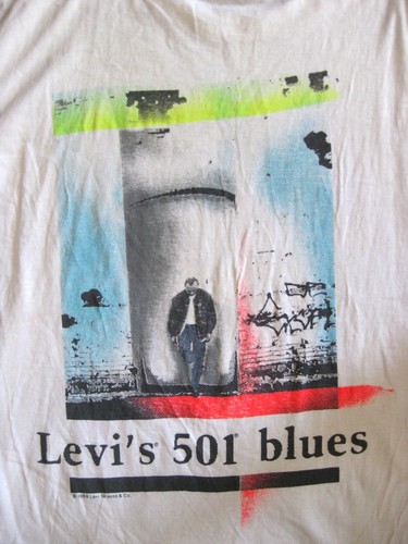 LEVI’S 501 BLUES - VINTAGE 1980’S MEN’S TEE / T-SHIRT - GR. L - BRUCE SPRINGSTEEN - Bild 9 von 9