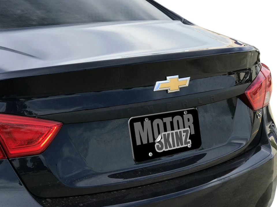 Rear Chrome Trim Blackout Precut Vinyl Overlay for 2014-2021 Chevy Impala - Image 2 of 2