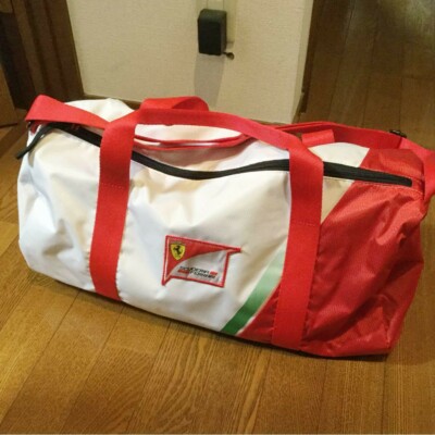 Vintage bag borsa Ferrari Marlboro signed De Adamich