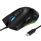 Mysz USB C typ C ergonomiczna mysz przewodowa RGB mysz gamingowa optyczna Y5L4