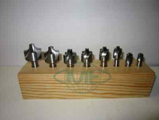 8 pcs M2-HSS 4 flute 1/16-3/8 Corner Rounding End Mills set--New