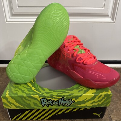 Size 8.5 - PUMA MB.01 x Rick and Morty Green/Red 2022