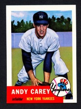 1991 Topps Archives The Ultimate 1953 Set  Andy Carey #188 ~ New York Yankees