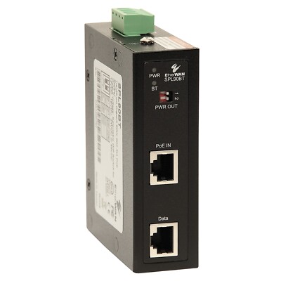 EtherWAN SPL90BT - Industrial PoE Splitter Power Over Ethernet Gigabit Hardened