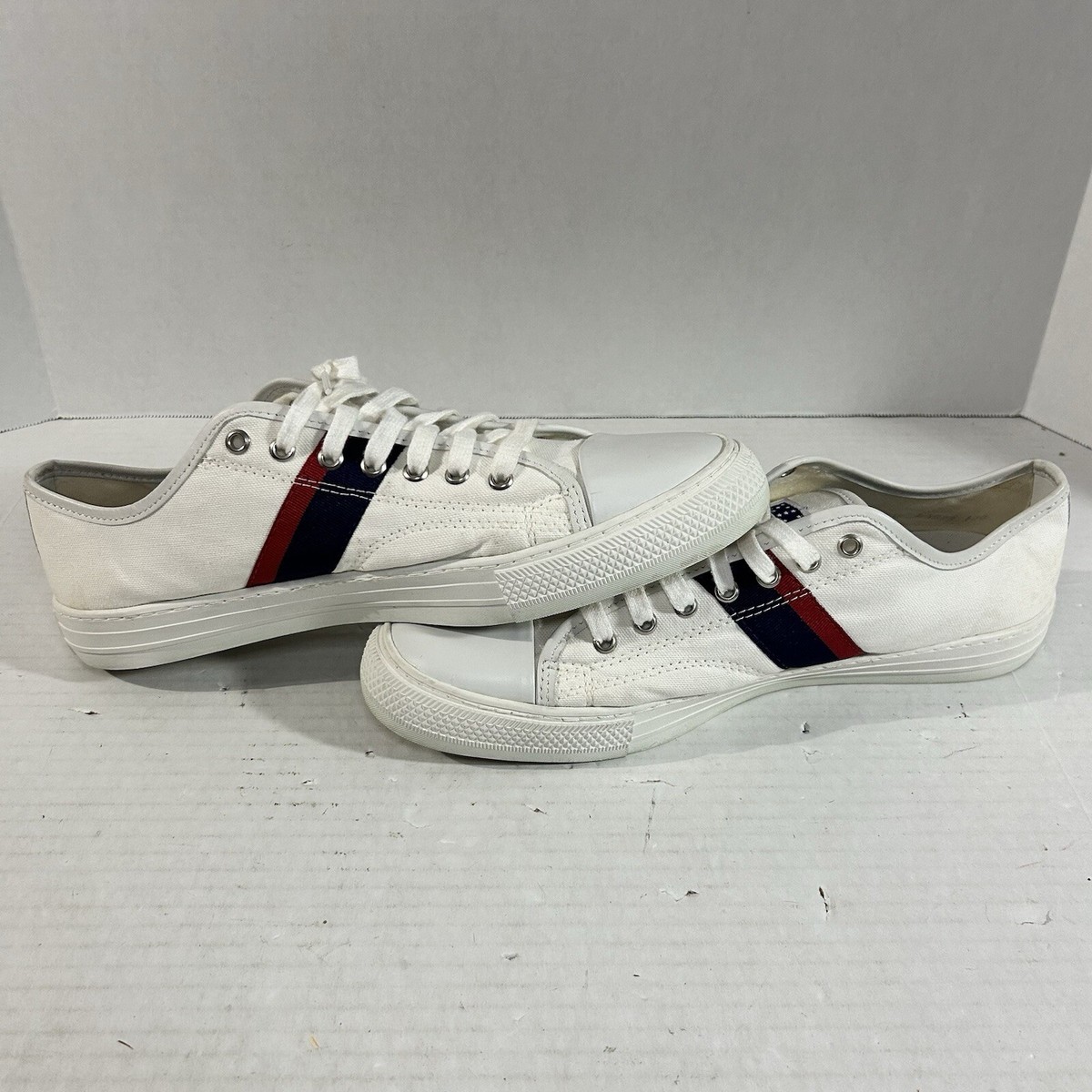 Polo Ralph Lauren White REd Blue Sneakers Trainers 10-5 D Olympic Team NEW Men main image 4