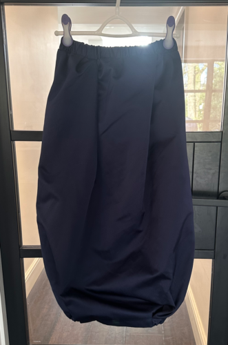 BNWT Dark Blue Satin Skirt - Zara Collection- Size XS - Picture 1 of 4