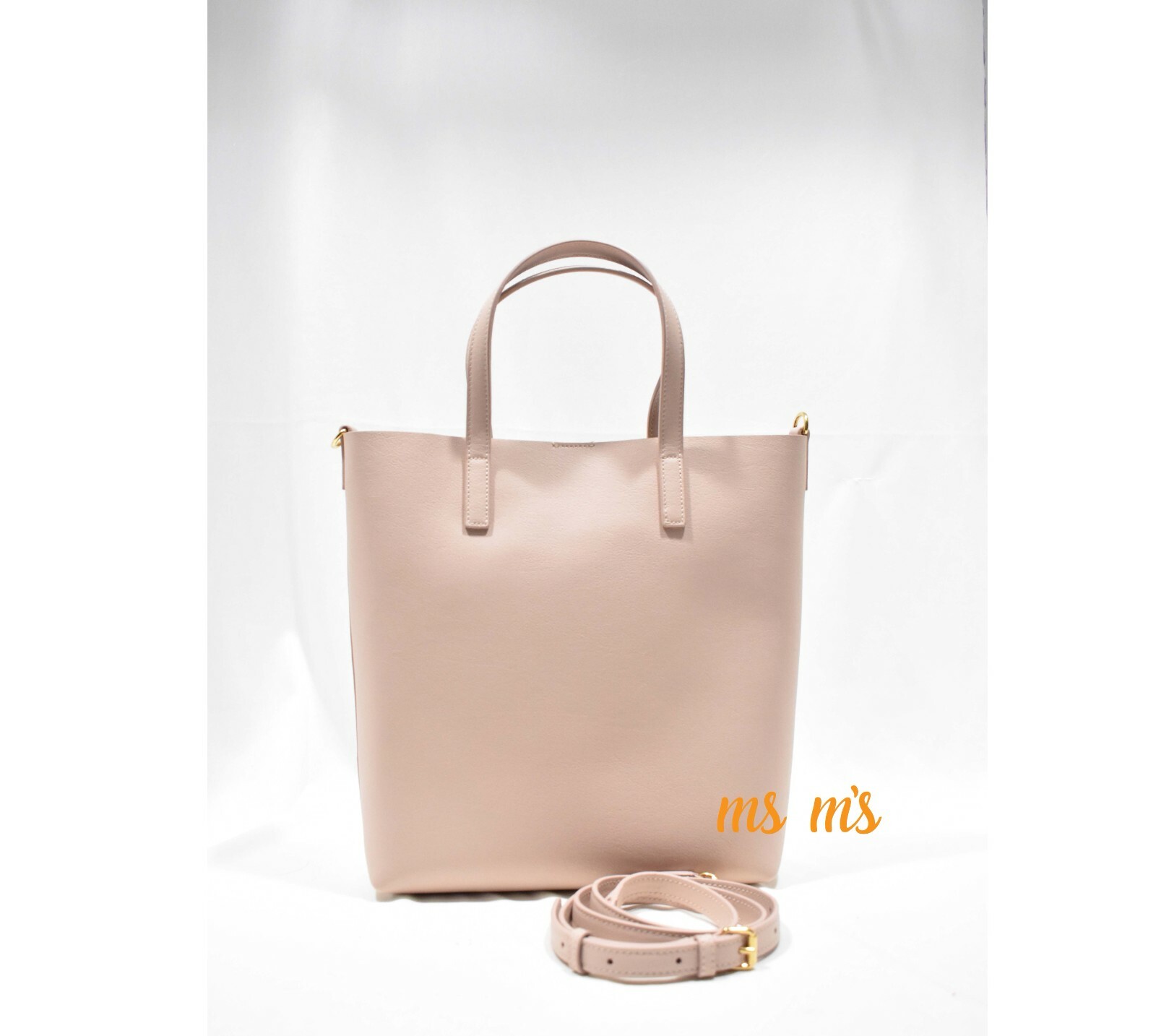 Borsa a tracolla nuova con etichette Saint Laurent YSL rosa chiaro in pelle giocattolo shopping tote