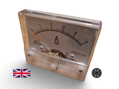 0 - 5 Amp DC Analog Amperemeter Ampere Elektrischer Strom Panel Meter 85C1